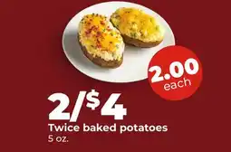Hy-Vee Twice baked potatoes offer
