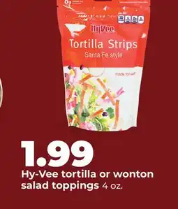 Hy-Vee Hy-Vee tortilla or wonton salad toppings offer