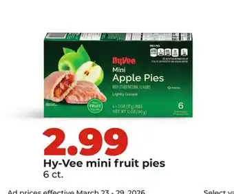 Hy-Vee Hy-Vee mini fruit pies offer