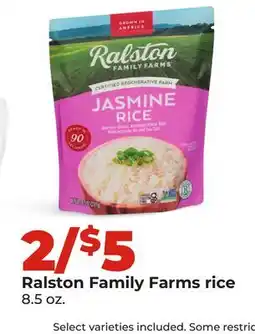 Hy-Vee Ralston Family Farms rice offer