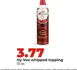 Hy-Vee Hy-Vee whipped topping offer