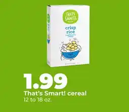Hy-Vee That's Smart! cereal offer