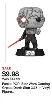 Game Stop Funko POP! Star Wars Gaming Greats Darth Sion 3.75-in Vinyl Figure GameStop Exclusive offer
