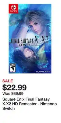 Game Stop Square Enix Final Fantasy X-X2 HD Remaster - Nintendo Switch offer