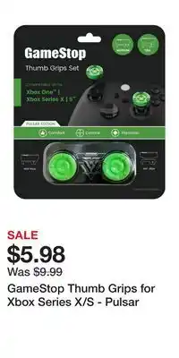 Game Stop GameStop Thumb Grips for Xbox Series X/S - Pulsar offer