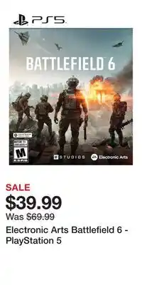 Game Stop Electronic Arts Battlefield 6 - PlayStation 5 offer