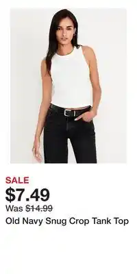 Old Navy Old Navy Snug Crop Tank Top offer
