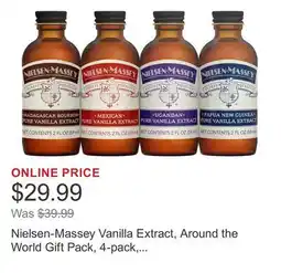 Costco Nielsen-Massey Vanilla Extract, Around the World Gift Pack, 4-pack, 8 oz. Total offer