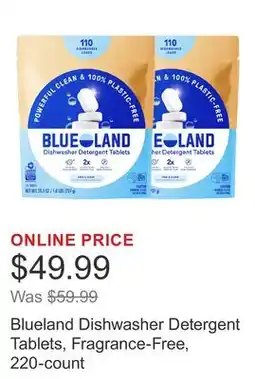 Costco Blueland Dishwasher Detergent Tablets, Fragrance-Free, 220-count offer
