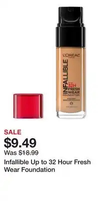 Ulta Beauty Infallible Up to 32 Hour Fresh Wear Foundation offer
