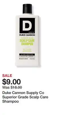 Ulta Beauty Duke Cannon Supply Co Superior Grade Scalp Care Shampoo offer
