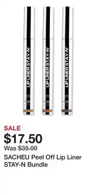 Ulta Beauty SACHEU Peel Off Lip Liner STAY-N Bundle offer