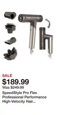 Ulta Beauty SpeedStyle Pro Flex Professional Performance High-Velocity Hair Dryer System offer