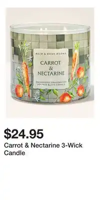 Bath & Body Works Carrot & Nectarine 3-Wick Candle offer