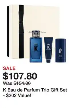Belk K Eau de Parfum Trio Gift Set - $202 Value! offer