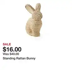 Belk Standing Rattan Bunny offer