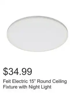 Costco Feit Electric 15 Round Ceiling Fixture with Night Light offer