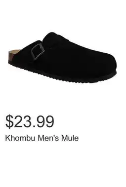 Costco Khombu Men's Mule offer