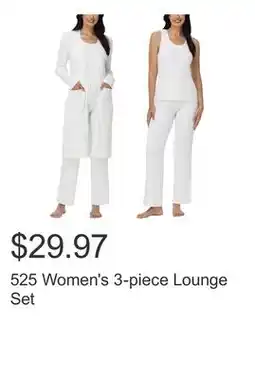Costco 525 Women's 3-piece Lounge Set offer