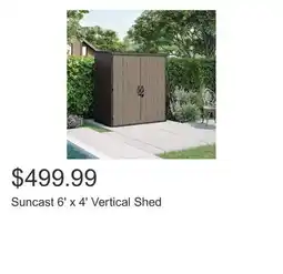 Costco Suncast 6' x 4' Vertical Shed offer