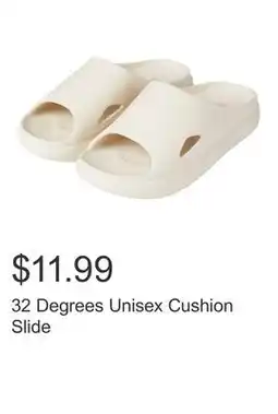 Costco 32 Degrees Unisex Cushion Slide offer