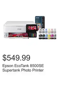 Costco Epson EcoTank 8500SE Supertank Photo Printer offer