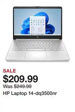Office Depot HP Laptop 14-dq3500nr offer