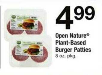 ACME Open Nature Plant-based Burger Patties offer