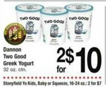 ACME Dannon Two Good Greek Yogurt offer