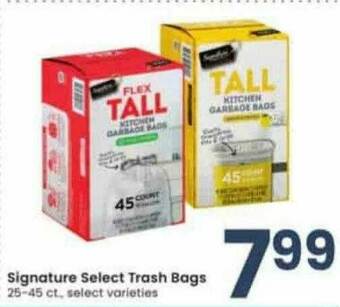 Albertsons Signature Select Trash Bags offer