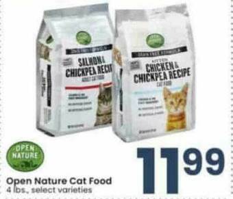 Albertsons Open Nature Cat Food offer