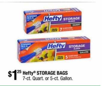 Dollar Tree Hefty® Storage Bags offer