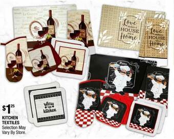 Dollar Tree Kitchen Textiles offer