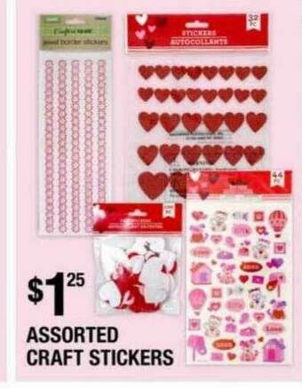 Dollar Tree Assorted Craft Stickers offer