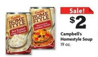 Family Dollar Campbell's Homestyle Soup offer