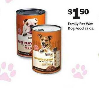 Family Dollar Family Pet Wet Dog Food offer