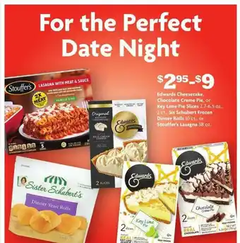 Family Dollar Edwards Cheesecake, Chocolate Creme Pie Or Key Lime Pie Slices, Sis Schubert Frozen Dinner Rolls Or Stauffer's Lasagna offer