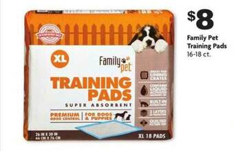 Family Dollar Family Pet Training Pads offer