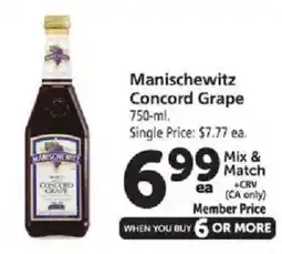 Safeway Manischewitz Concord Grape offer