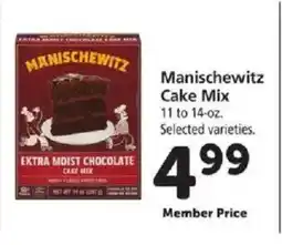 Safeway Manischewitz Cake Mix offer
