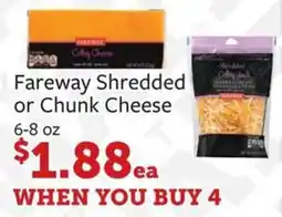 Fareway Fareway Shredded or Chunk Cheese offer