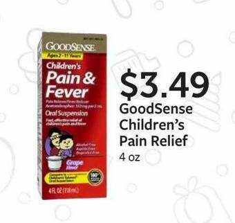 Fareway GoodSense Children's Pain Relief offer