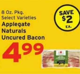 Hannaford Applegate Naturals Uncured Bacon offer