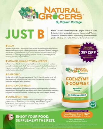 Natural Grocers Natural Grocers Brand Coenzyme B-Complex offer