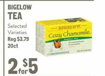 New Seasons Market Bigelow Tea offer