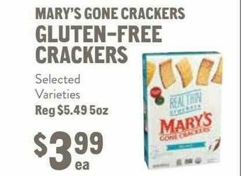 New Seasons Market Mary's Gone Crackers Gluten-free Crackers offer