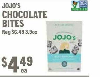New Seasons Market Jojo's Chocolate Bites offer