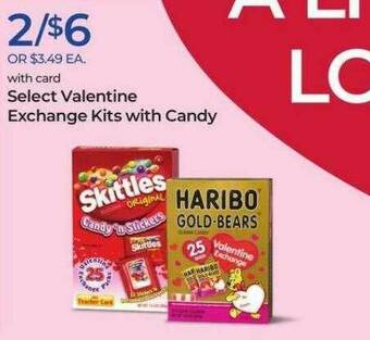 Rite Aid Valentine Exchange Kits With Candy offer