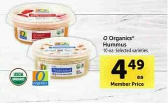 Safeway O Organics® Hummus offer