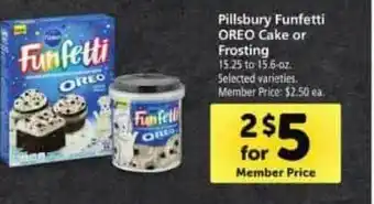 Safeway Pillsbury Funfetti Oreo Cake Or Frosting offer